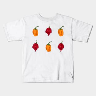 Habanero Reaper Sticker Set Kids T-Shirt